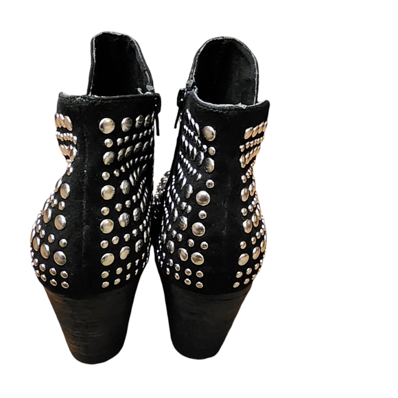 NAUGHTY MONKEY OOH BLACK SUEDE STUDDED ANKLE BOOTS WOMEN'S SZ 9 - Picture 8 of 9
